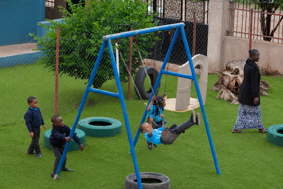Bomas Academy students learning